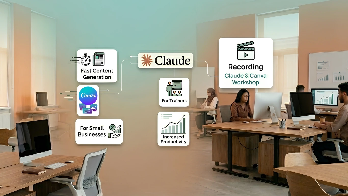 Claude & CANVA for content creation workshop recording (English)
