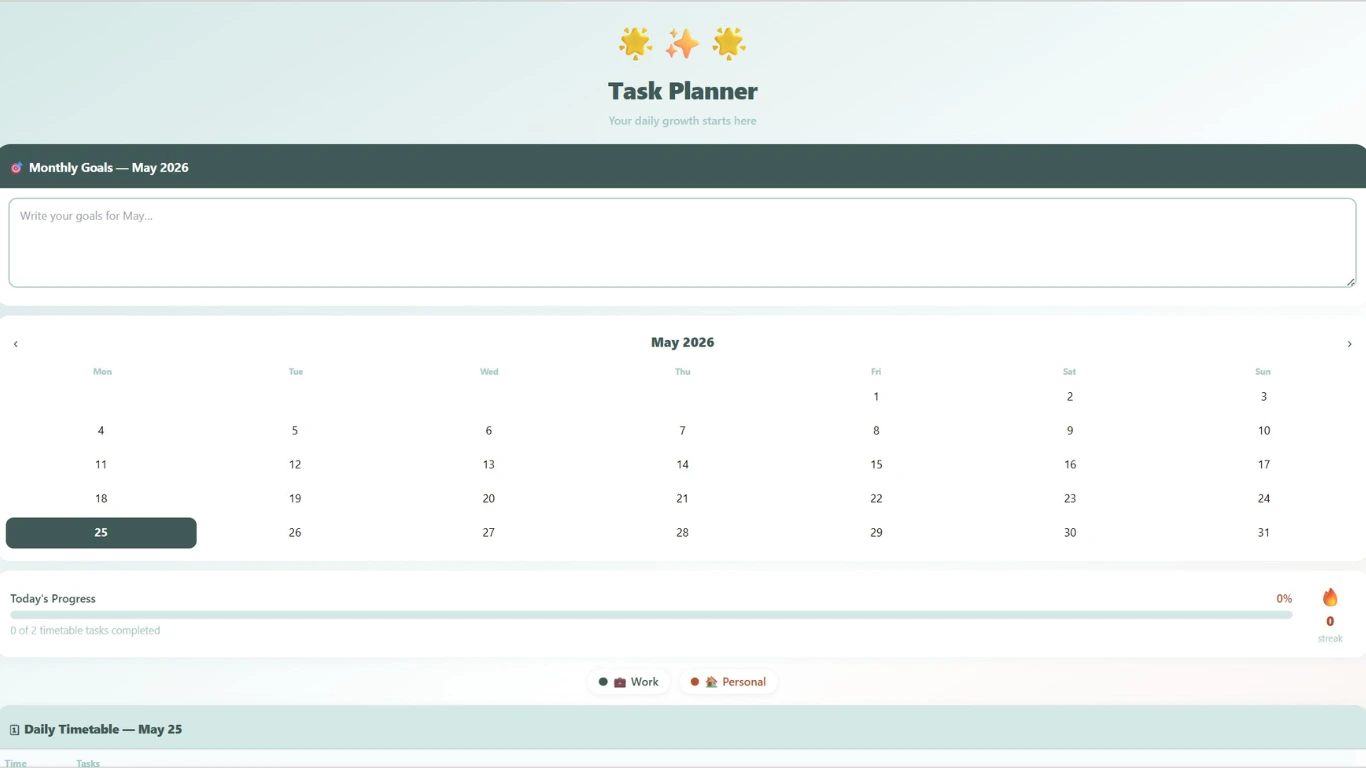 Daily Task Planner